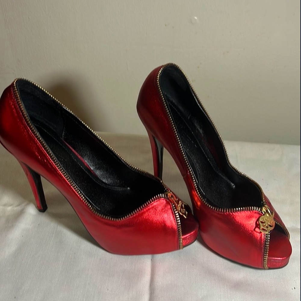 Christian Louboutin Women’s Red Heels Size 38 (7.5) New With Defects